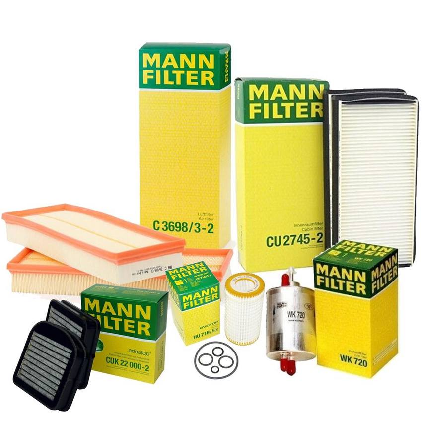 Mercedes Air / Cabin Air / Fuel / Engine Oil Filter Kit 2730940404 - MANN-FILTER 3739277KIT